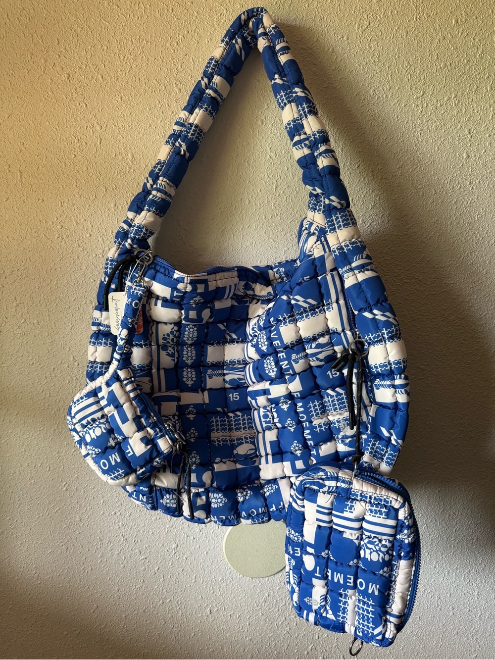NWT 3pc Bundle FP Movement Quilted Carryall, Mini Case, Micro Pouch-Sailing Club